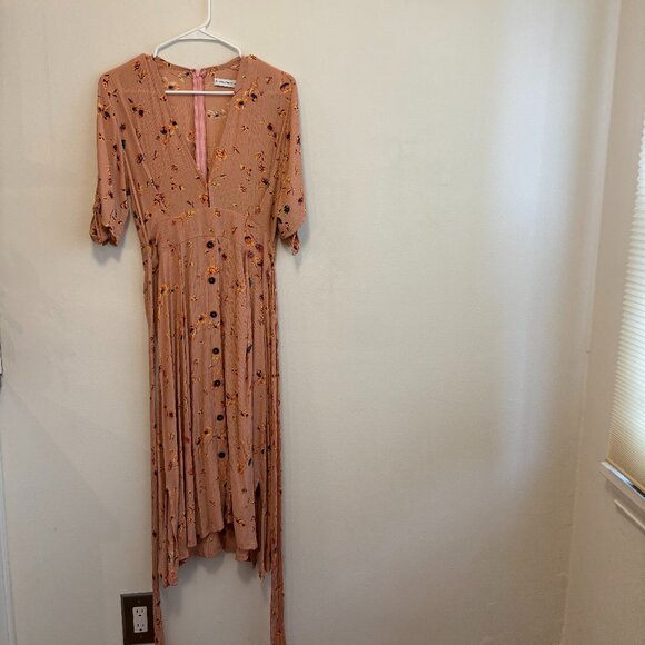 Faithfull the Brand Floral Peach Dress - Picture 4 of 11